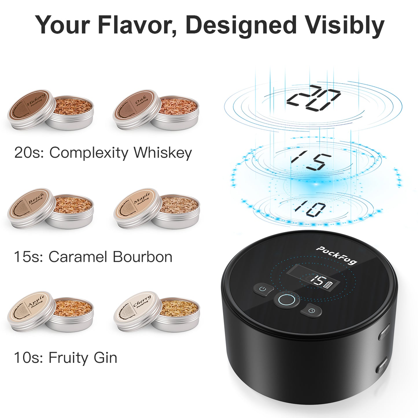 Pockfog Electric RGB Light Smoker Kit