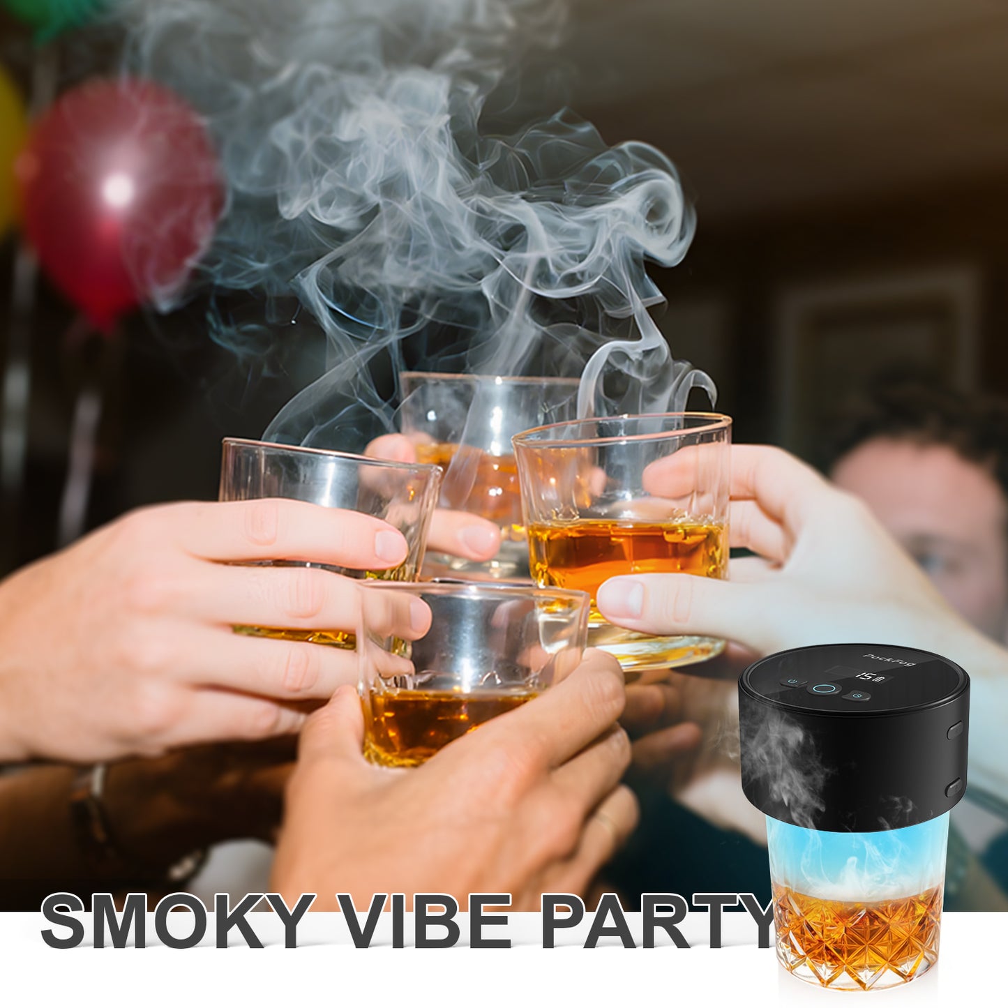 Pockfog Electric RGB Light Smoker Kit